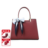 CAKNLS&KALRY奢侈品牌女包新款包包女款单肩包手提斜挎包情人节生日礼物送女友 酒红色 礼盒装