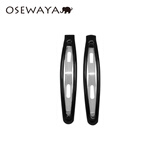 osewaya进口简约带齿鸭嘴边夹刘海碎发甜美一字发夹化妆夹头饰造型夹BB夹 BB夹大号黑色