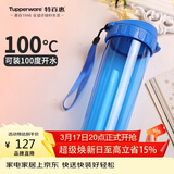 特百惠（Tupperware）茶韵500ml塑料杯男女士学生运动水杯子大容量泡茶杯 纯净蓝
