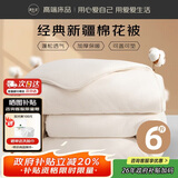 源生活 新疆棉花被子 春秋季棉被棉絮 秋冬厚被芯 经典款6斤220*240cm