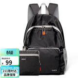 高尔夫（GOLF）双肩包男女可折叠电脑背包书包14英寸轻便户外旅行包旅游运动登山