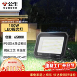 公牛（BULL）LED投光灯户外庭院工厂园林灯露营灯 IP65防水等级100W-6500K白光