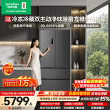 容声方糖515L机皇法式四开门冰箱双系统超薄零嵌入自动制冰一级能效灰BCD-515P60FZNAD国家补贴世界杯