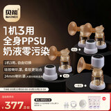贝能（Baoneo）双边吸奶器电动无痛按摩全自动母乳挤奶器三合一吸乳器 24mm