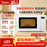 美的（Midea）变频小清新微波炉 液晶屏幕 磨砂面板 小型20L家用 匠心工艺（PM2002）