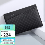 高尔夫（GOLF）男士手包休闲印花多卡位拉链信封包手拿包手抓包生日礼物送男友