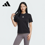 阿迪达斯 adidas透气跑步健身女夏季短袖圆领T恤短袖 JD0846