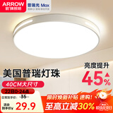 ARROW牌照明 吸顶灯led卧室灯客厅灯厨房阳台灯中山灯具 力荐-24W白光40cm适15平内