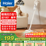海尔（Haier）吸尘器家用宠物拖地除尘机小型轻音大吸力大功率轻机身吸尘机湿拖擦地吸拖一体HZG-Q29W新年好礼