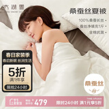 太湖雪 100%桑蚕丝空调被 丝重1斤 全棉抑菌胎套 双人被200*230cm白