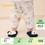 巴拉巴拉balaOne宝宝地板袜防滑点胶冬加绒婴幼儿保暖袜学步209425172203