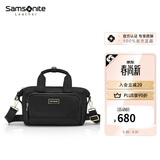 新秀丽（Samsonite）大容量饺子包单肩/斜跨包包女包NO0黑色生日礼物送女友