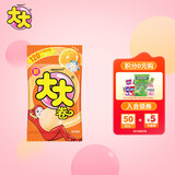 绿箭 大大泡泡糖 口香糖冰爽香橙30g 大大卷切切乐 儿童休闲零食 糖果