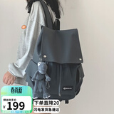 爱情海双肩包书包女初高中大学生电脑包15吋大容量4-6年级旅行背包