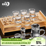 青苹果加厚玻璃白酒杯 一口杯小酒杯刻度家用饭店用