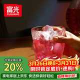 富光冰川杯玻璃杯子水杯女夏季家用饮料咖啡杯啤酒杯凉水杯家居馆
