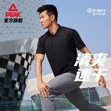 匹克polo衫男夏季速干运动健身上衣透气商务休闲t恤宽松短袖DF652241