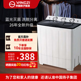 扬子洗衣机半自动家用大容量小型租房宿舍波轮脱水甩干两用双杠省电老式强动力易操作 20.5kg【洗13+脱7.5 】|加厚内桶 双缸