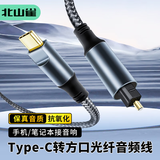 北山雀Type-C转光纤音频线optical光纤线Lightning转方口适用苹果16/15/华为oppo安卓vivo 1米 BSQ-GQ1
