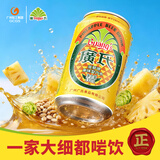 广氏无酒精菠萝啤饮料果啤麦芽汁菠萝味汽水330ml*24罐