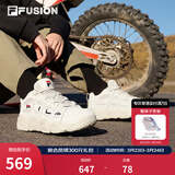 斐乐（FILA）FUSION 斐乐潮牌篮球鞋女鞋低帮篮球文化鞋复古休闲鞋老爹鞋 燕麦色-T12W941206AOM 36