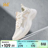 361°运动鞋女春季网纱透气轻便减震通勤休闲慢跑步鞋子女682322205F-2