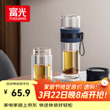 富光双层玻璃杯 泡茶杯茶水分离杯子 高硼硅玻璃水杯商务男女士290ML