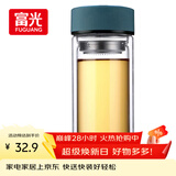 富光 男女士双层玻璃杯 高硼硅泡茶杯 茶水分离水杯带茶隔杯子500ml