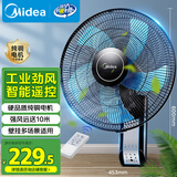 美的（Midea）【五叶飓风】工业遥控壁扇/挂壁式商居两用风扇/120°广角摇头定时电风扇/工厂通风吊扇 FW40-11AR