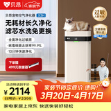 贝昂无耗材空气净化器专业除过敏原消毒杀菌除甲醛除烟味家用空气消毒机除过敏原认证X3H鸿蒙版