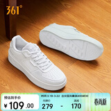 361°运动男鞋春夏季学生复古厚底增高小白休闲板鞋子男672426615-1