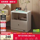 全友家居 卧室现代简约床头柜落地收纳储物柜子家用床边置物柜抽屉式