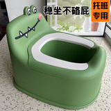 沪闵【托班专用】蹲便器卡通儿童坐便器马桶简易婴幼儿宝宝座便器小孩 【经典PP款】灰色（送刷子）0-5岁【托班常用】
