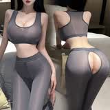 曼烟情趣内衣性感睡衣制服火辣纯欲攻速房事战袍sm开阴瑜伽制服 8940