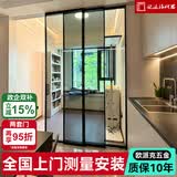 欧派洛柯思厨房极窄三联动推拉门阳台玻璃隐形门客厅隔断新型无地轨卫生间铝合金平移门吊轨 07加厚地轨三联动（壁厚7mm)/㎡