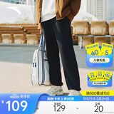 安踏加绒保暖运动裤男士卫裤春季针织户外跑步长裤休闲裤束脚收口