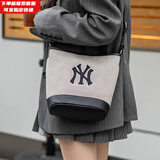 MLB官方包包手提包情侣水桶包男女斜挎单肩包母亲节礼物 纽约洋基队/黑色 F