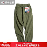 马登工装美式复古垂感灯芯绒长裤子男春冬新款直筒修身显瘦男士休闲裤 松绿色 【灯草绒男裤厚款/冬季裤子/2026年最新款】 XL