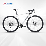 喜德盛（xds）公路自行车26款RC200机械碟刹7速14速X6铝合金车架学生成人通勤车 26款象牙白(7速青春版) 700C*440（建议身高155-165）