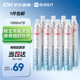 WELLDAY氧气瓶便携供氧器孕妇老人便携吸氧瓶高原旅游应急氧气罐1000ml*8