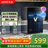 华帝（VATTI）消毒柜家用小型台式紫外线烘干宝宝奶瓶消毒器茶杯餐具消毒碗柜 ZTP68-V