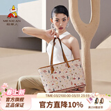 稻草人女包2026新款潮流欧美手提包女大容量复古手提女生日礼物送女生 卡其色-大版