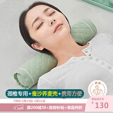 上梵蚕沙颈椎枕头荞麦壳蚕砂蚕屎枕头硬枕头圆柱圆枕头糖果枕