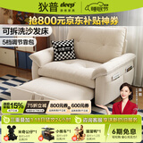 狄普雾屿可拆洗沙发床简约小户型公寓单双人折叠两用书房小沙发 单人位【沙发变床 可拆洗设计】 【羽绒版】母婴级A类亲肤雪尼尔