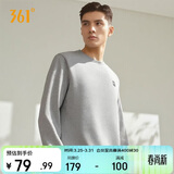 361°卫衣男装春夏季长袖运动服休闲跑步圆领宽松上衣服652334801D-2