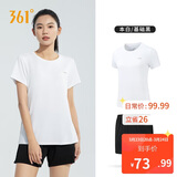 361°跑步运动套装女士夏季衣服新款休闲短袖短裤两件套662414001H-1