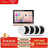 山水（SANSUI）T2 吸顶音响喇叭 5.1家庭影院音响套装 背景音乐客厅 吊顶喇叭 音箱功放家用 T2【智能音乐主机+4个6.5吋喇叭】