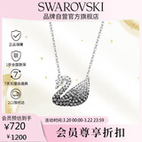 施华洛世奇（SWAROVSKI）SWAN 黑白渐变大天鹅项链女送女朋友生日礼物女情人节礼物5614103