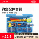 渔之源鱼钩套装有倒刺绑好子线双钩伊势尼铅皮座八字环绑钩器钓鱼 伊势尼有刺豪华版