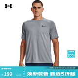 安德玛（Under Armour）Tech 2.0男子训练运动短袖T恤1326413 钢色036 XL
